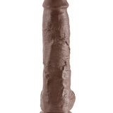 King Cock 10-Inch Cock With Balls - Brown Pipedream