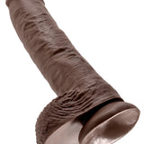 King Cock 10-Inch Cock With Balls - Brown Pipedream