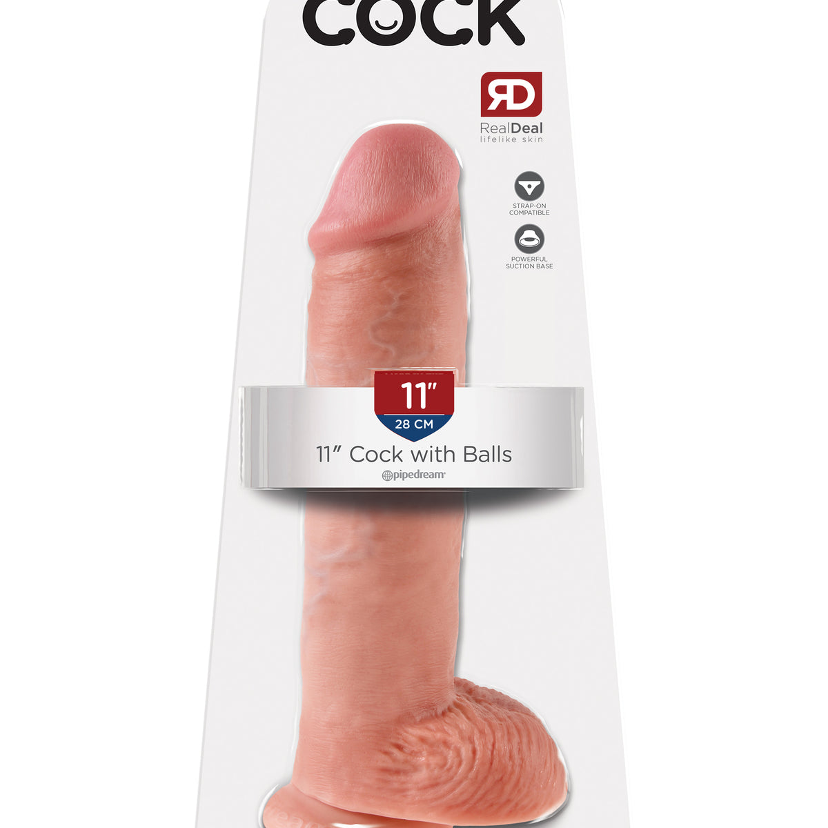 King Cock 11-Inch Cock With Balls - Flesh Pipedream