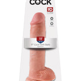 King Cock 11-Inch Cock With Balls - Flesh Pipedream