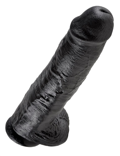 King Cock 11 Inch With Balls - Black Pipedream