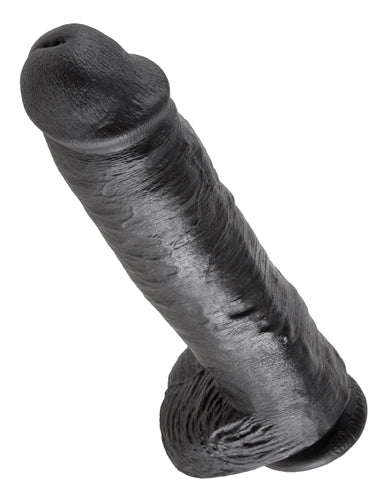 King Cock 11 Inch With Balls - Black Pipedream