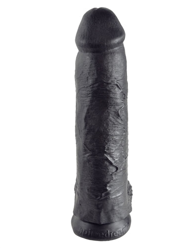 King Cock 12 Inch Cock With Balls - Black Pipedream