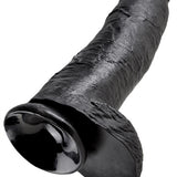 King Cock 12 Inch Cock With Balls - Black Pipedream