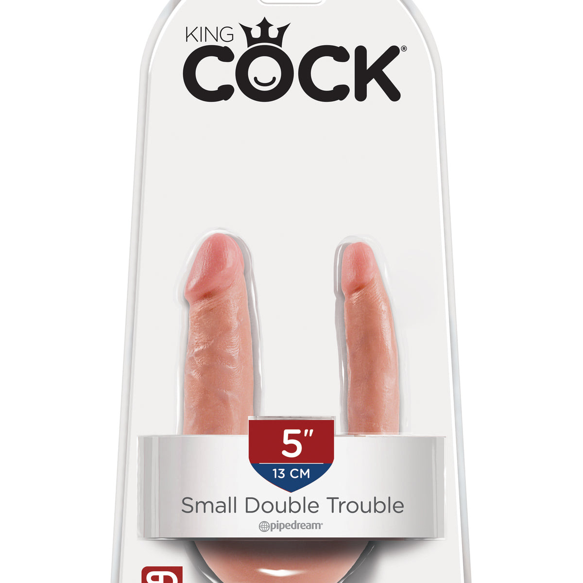 King Cock Small Double Trouble - Flesh Pipedream