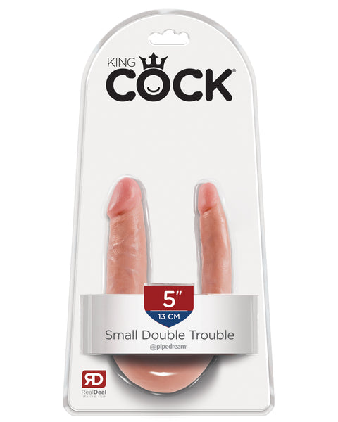 King Cock Small Double Trouble - Flesh Pipedream