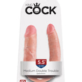 King Cock Double Trouble - Medium - Flesh Pipedream