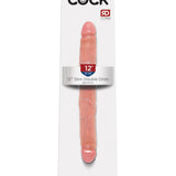 King Cock 12 Inch Slim Double Dildo - Flesh Pipedream