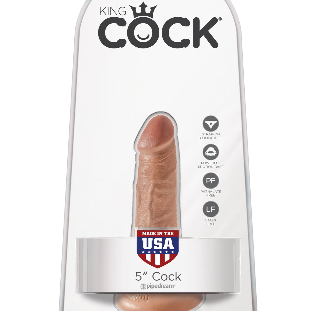 King Cock 5 Inch Cock - Tan Pipedream