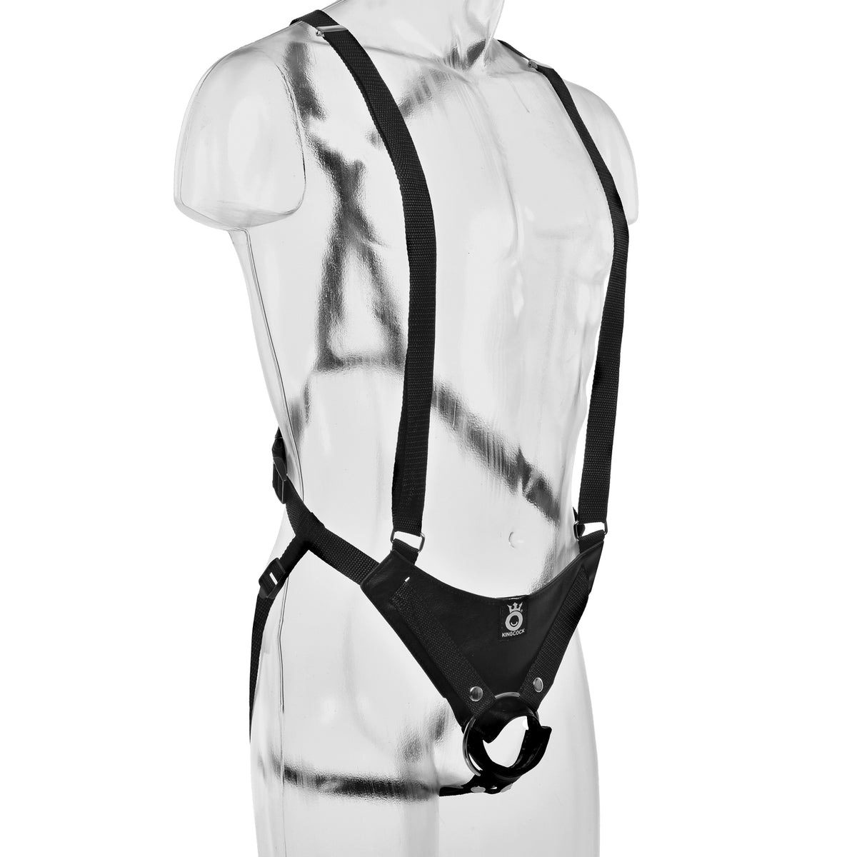 King Cock 10 Inch Hollow Strap-on Suspender  System - Flesh Pipedream