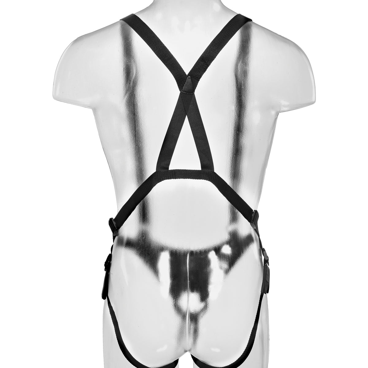 King Cock 10 Inch Hollow Strap-on Suspender  System - Flesh Pipedream