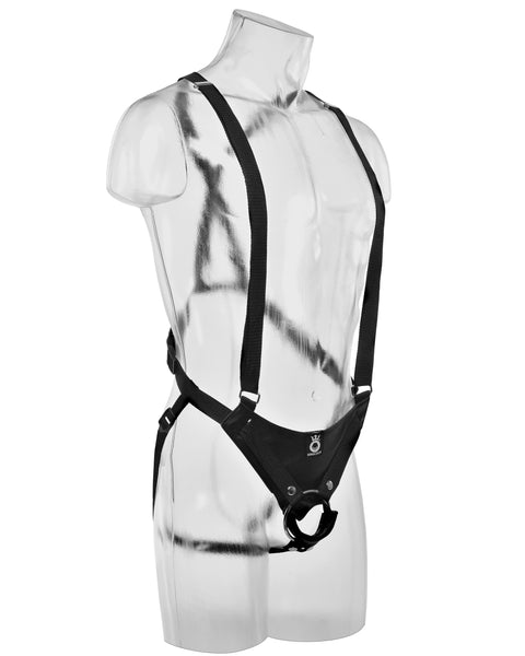 King Cock 12 Inch Hollow Strap-on Suspender  System - Flesh Pipedream