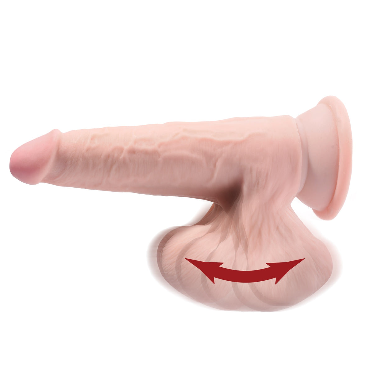 9 Inch Triple Density Cock With Swinging Balls - Light Pipedream