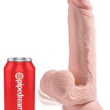 9 Inch Triple Density Cock With Swinging Balls - Light Pipedream