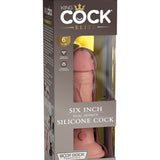 King Cock Elite 6 Inch Silicone Dual Density Cock  - Light Pipedream