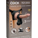 King Cock Elite Ultimate Vibrating Silicone Body  Dock Kit Pipedream