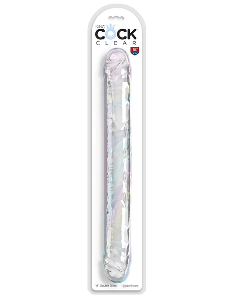 18 Inch Double Dildo - Clear Pipedream