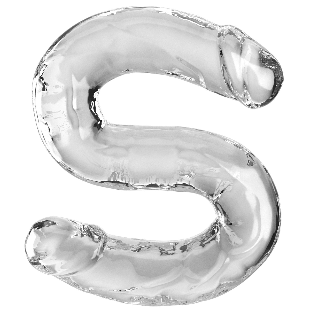 18 Inch Double Dildo - Clear Pipedream