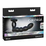 Fantasy C-Ringz Posable Partner Double Penetrator - Black Pipedream