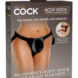 King Cock Elite Beginner's Body Dock Strap-on  Harness - Black Pipedream