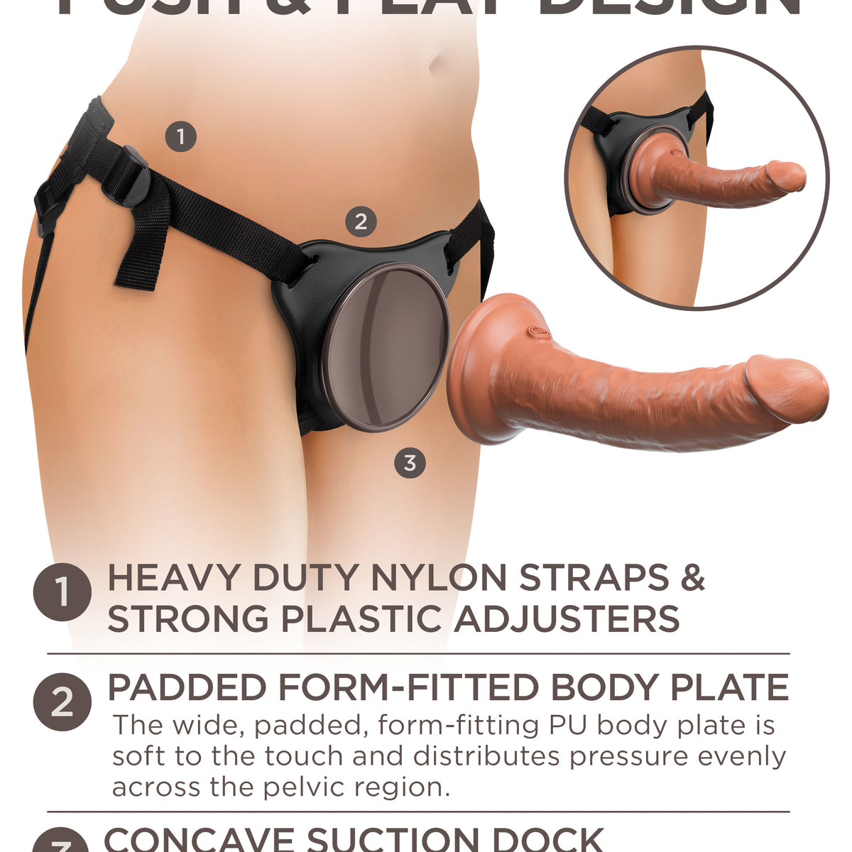 King Cock Elite Comfy Body Dock Strap-on Harness Pipedream