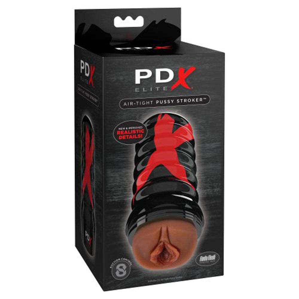 Air-Tight Pussy Stroker - Brown PDX Brands