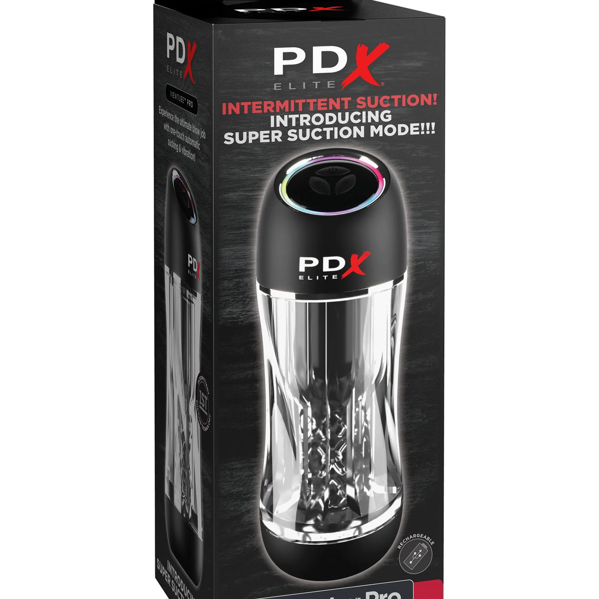 Pdx Elite Viewtube Pro - Black/clear Pipedream