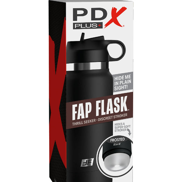 Fap Flask - Thrill Seeker - Black Bottle - Frosted PDX Brands