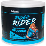 Lifestyles Rough Rider - 40 Count Jar Lifestyle Condoms