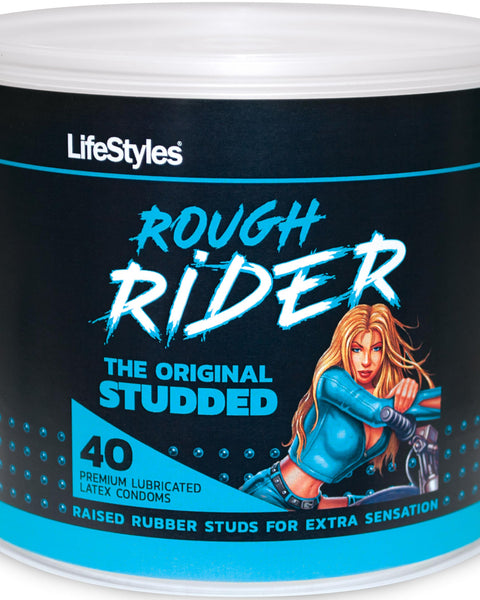 Lifestyles Rough Rider - 40 Count Jar Lifestyle Condoms