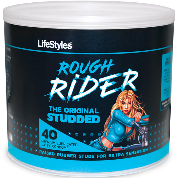 Lifestyles Rough Rider - 40 Count Jar Lifestyle Condoms