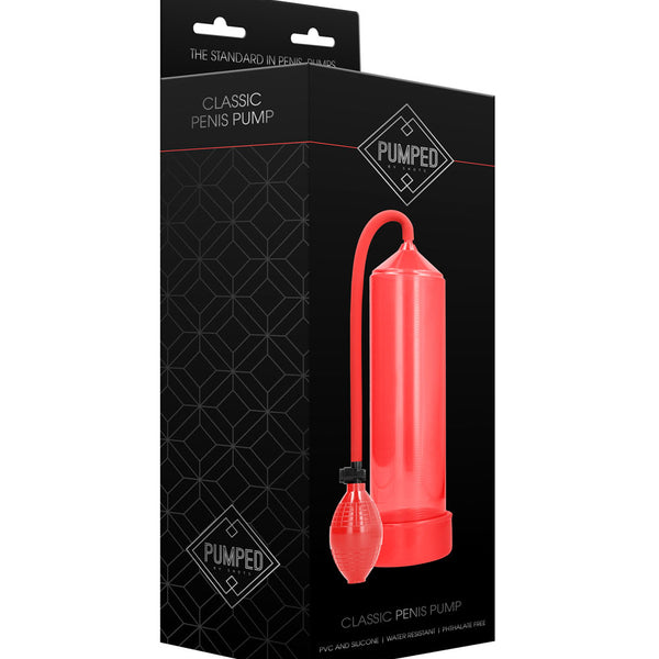 Classic Penis Pump - Red Shots Pumped