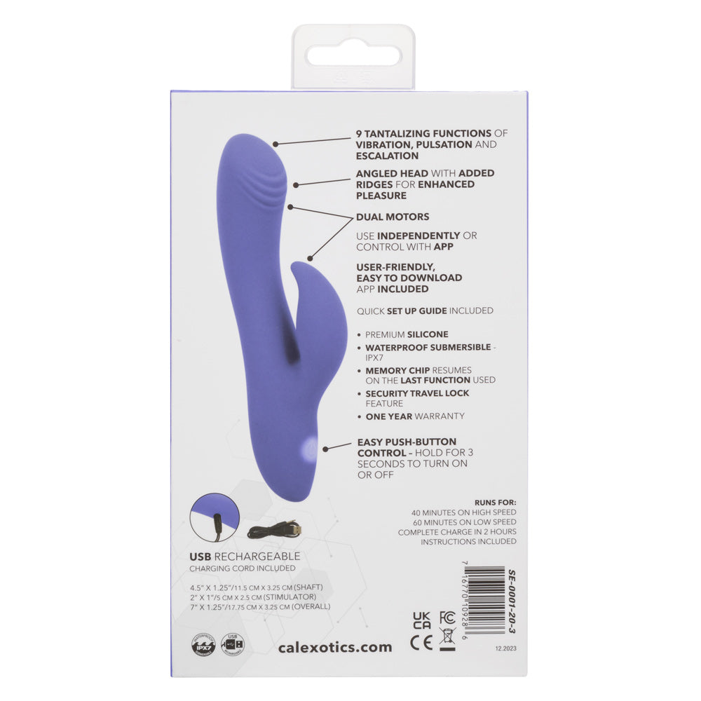 Calexotics Connect Dual Stimulator - Periwinkle CalExotics