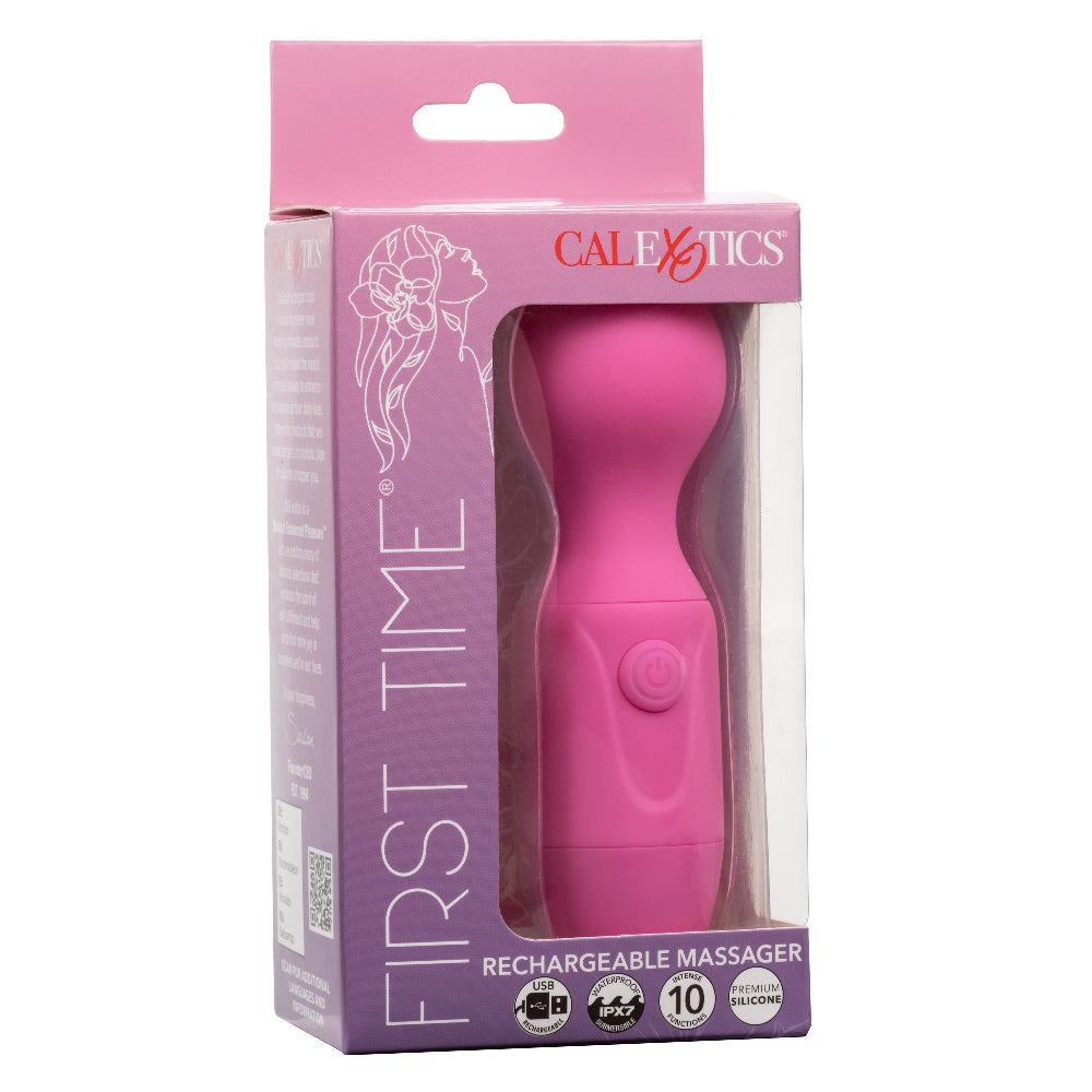 First Time Rechargeable Massager - Pink CalExotics