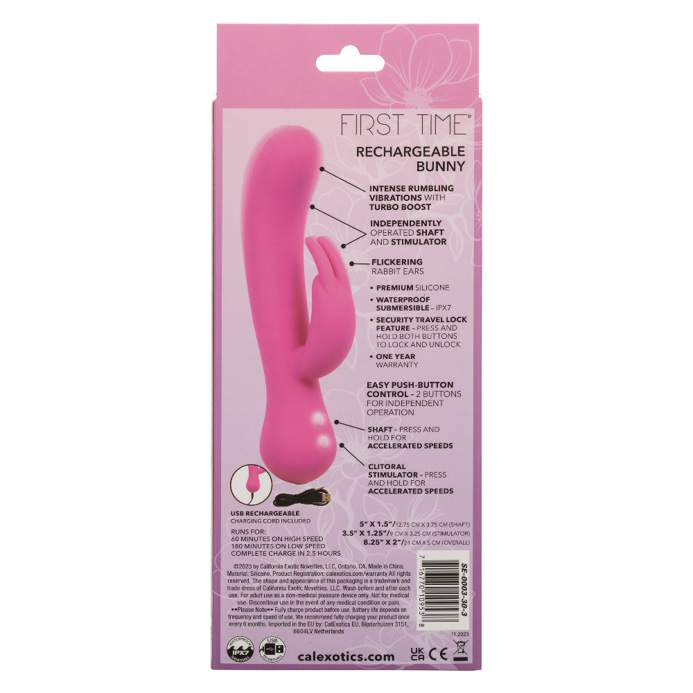 First Time Rechargeable Bunny - Pink CalExotics