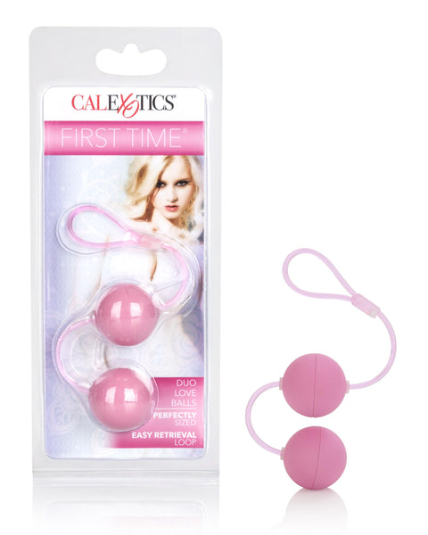 First Time Love Balls Duo Lovers - Pink CalExotics