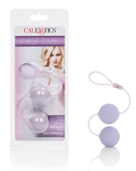 First Time Love Balls Duo Lovers - Purple CalExotics