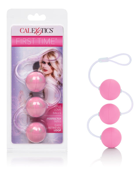 First Time Love Balls Triple Lovers - Pink CalExotics