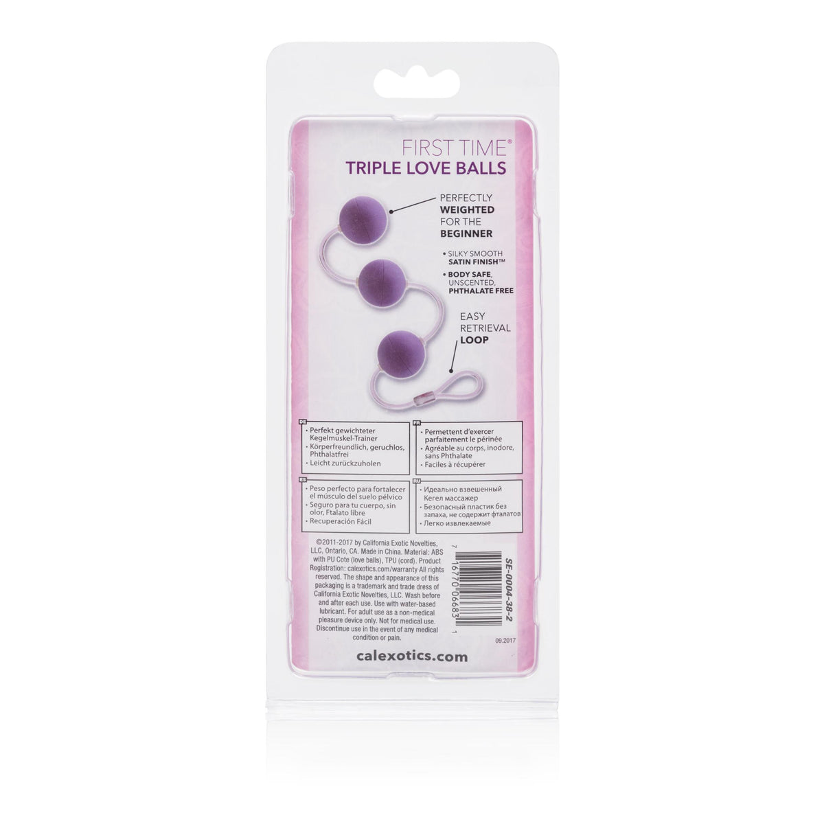 First Time Love Balls Triple Lovers - Purple CalExotics