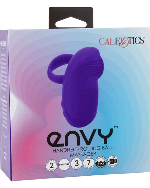 Envy Handheld Rolling Ball Massager - Purple CalExotics