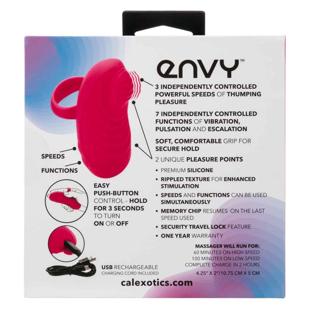 Envy Handheld Thumping Massager - Pink CalExotics