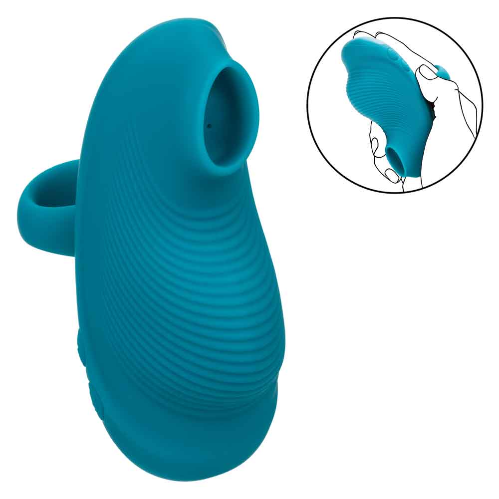 Envy Handheld Suction Massager - Blue CalExotics