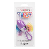 Turbo Buzz Bullet With Removable Silicone Sleeve - Purple CalExotics