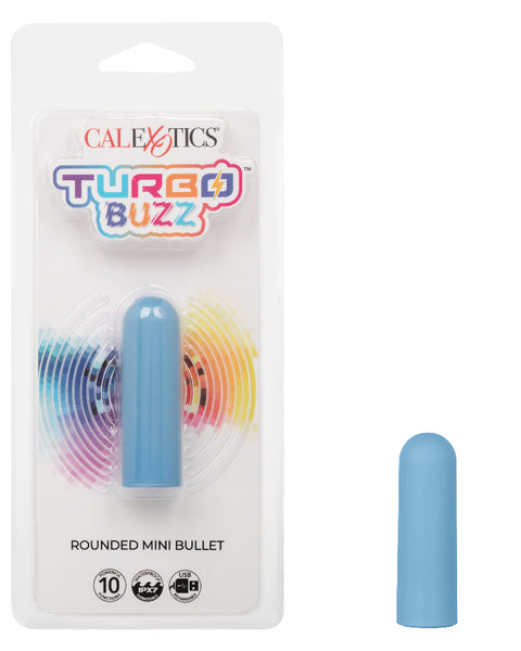 Turbo Buzz Rounded Mini Bullet - Blue CalExotics