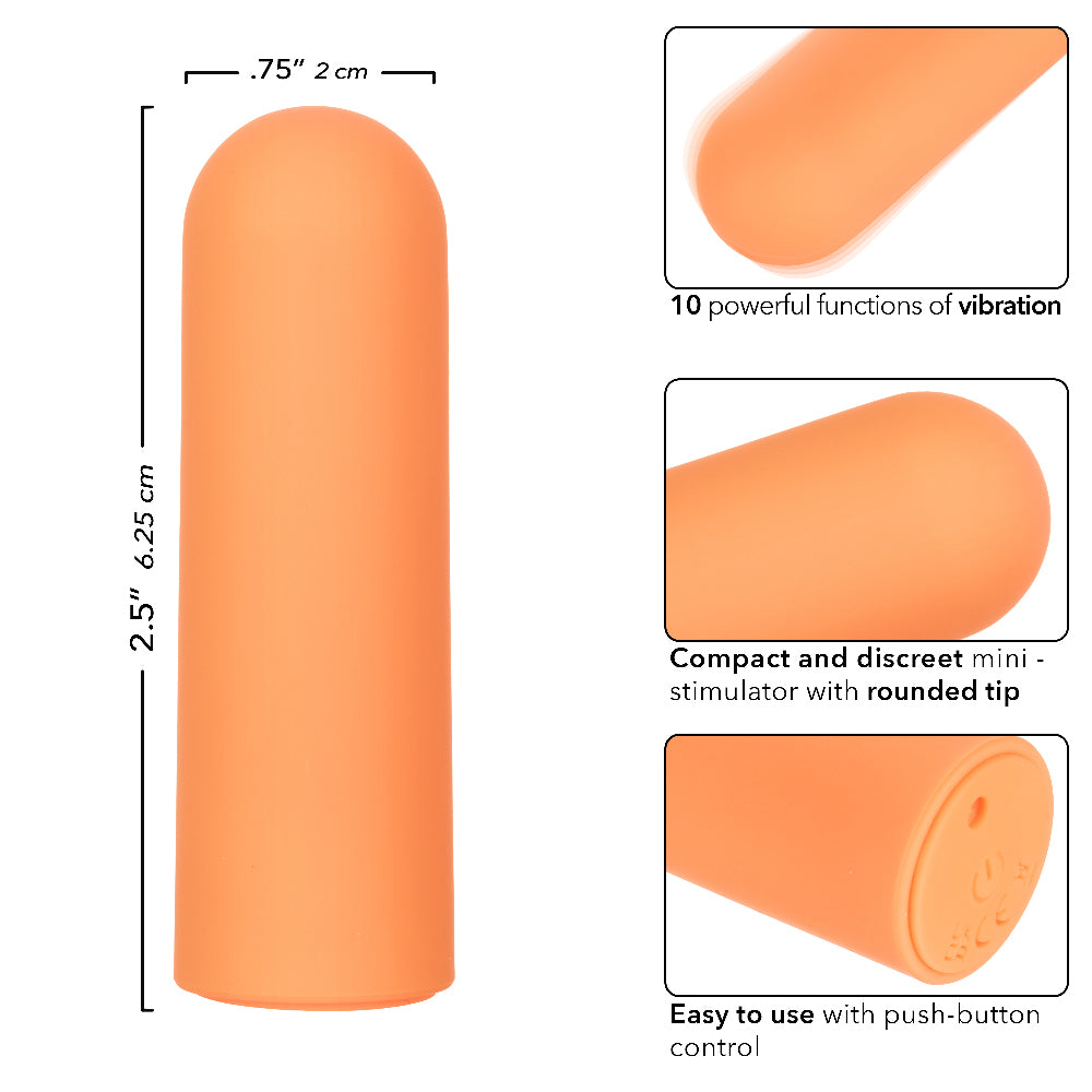 Turbo Buzz Rounded Mini Bullet - Orange CalExotics