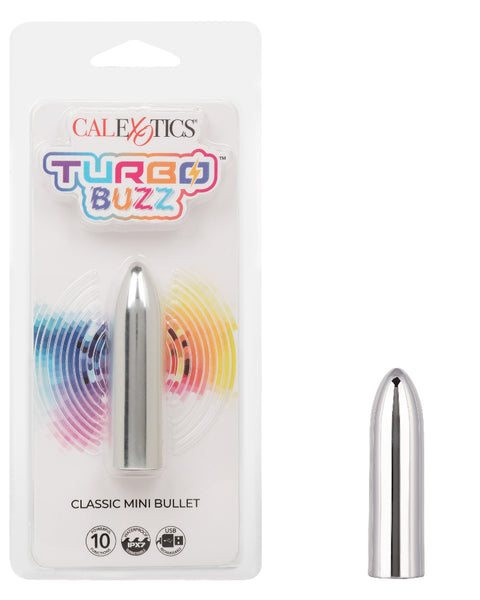 Turbo Buzz Classic Mini Bullet - Silver CalExotics