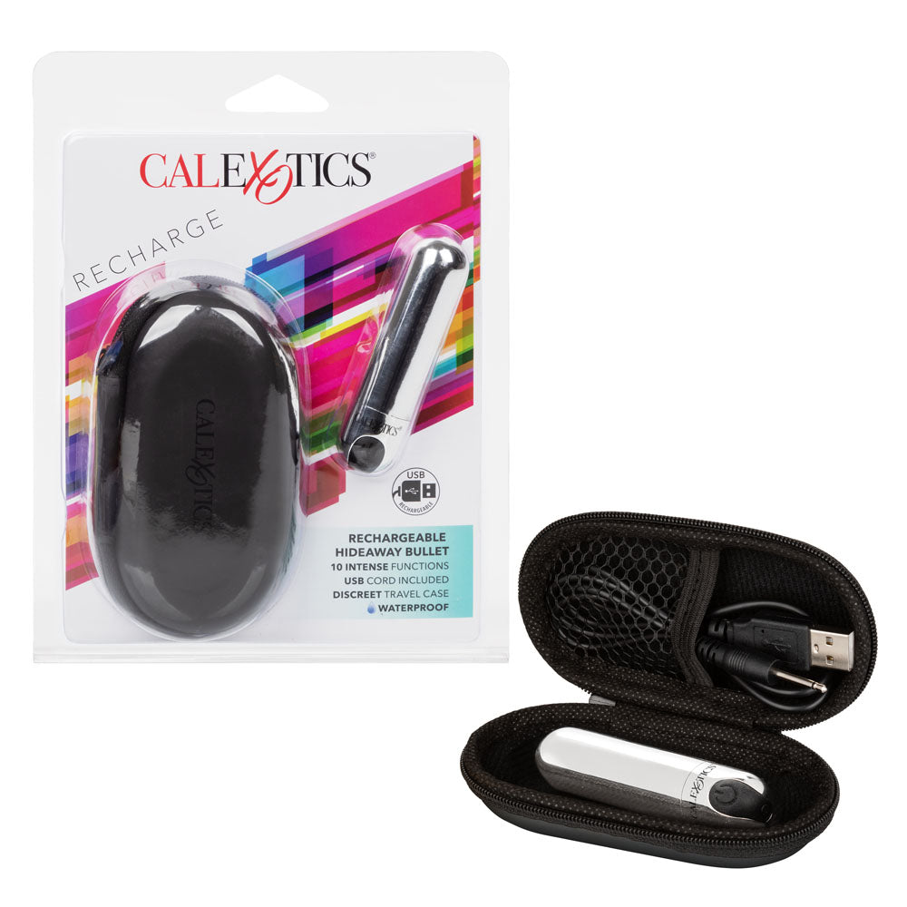 Rechargeable Hideaway Bullet - Silver CalExotics