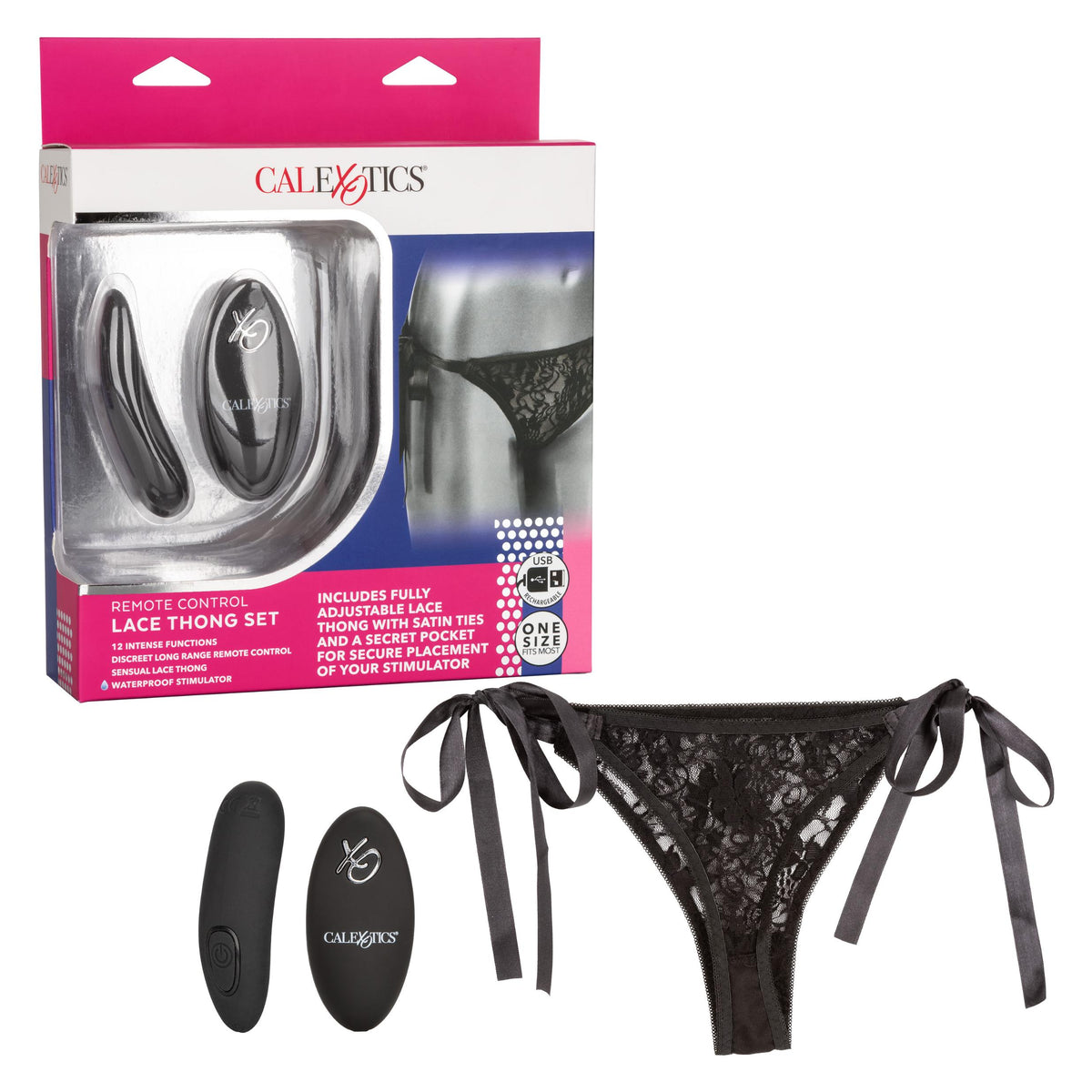 Remote Control Lace Thong Set CalExotics