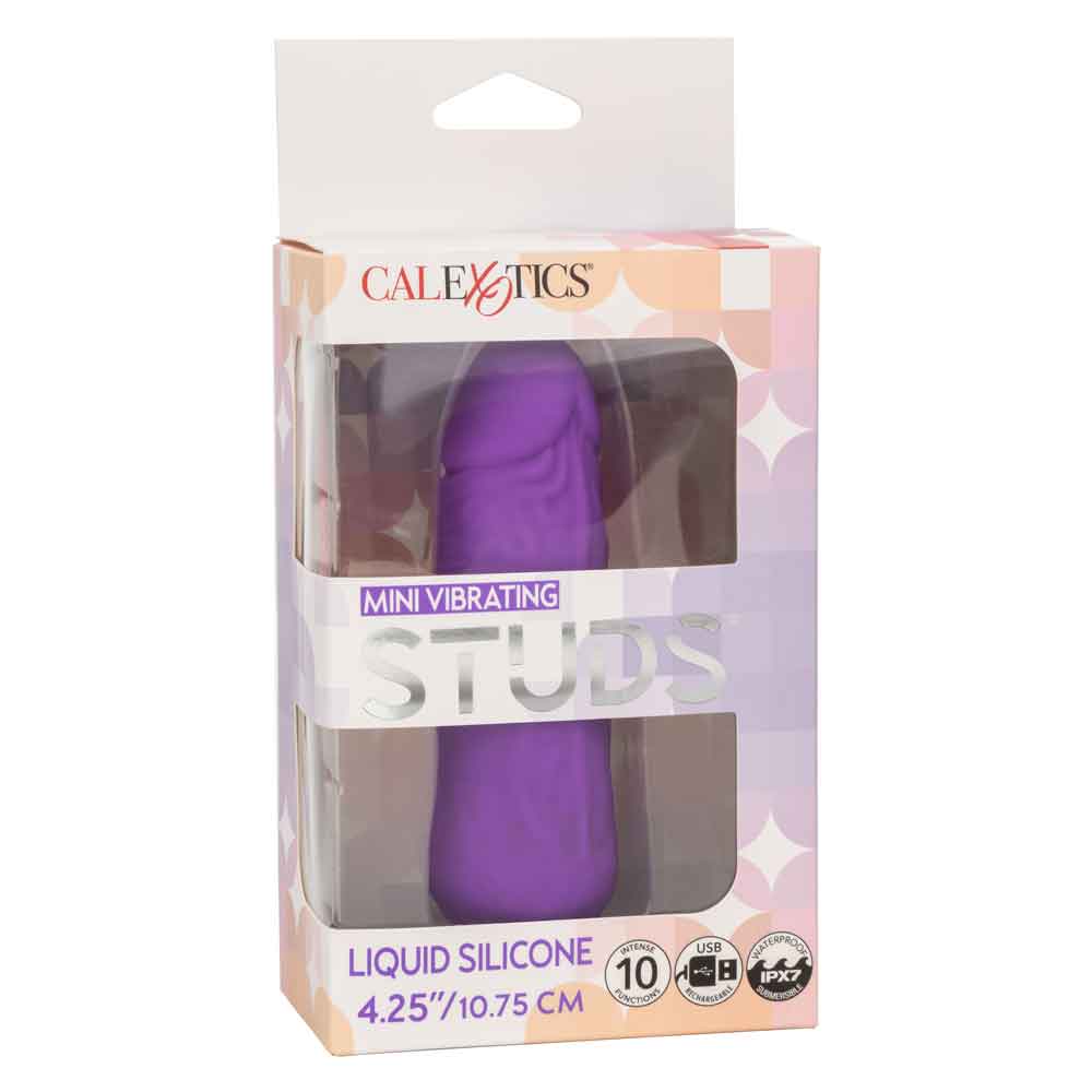 Mini Vibrating Studs - Purple CalExotics