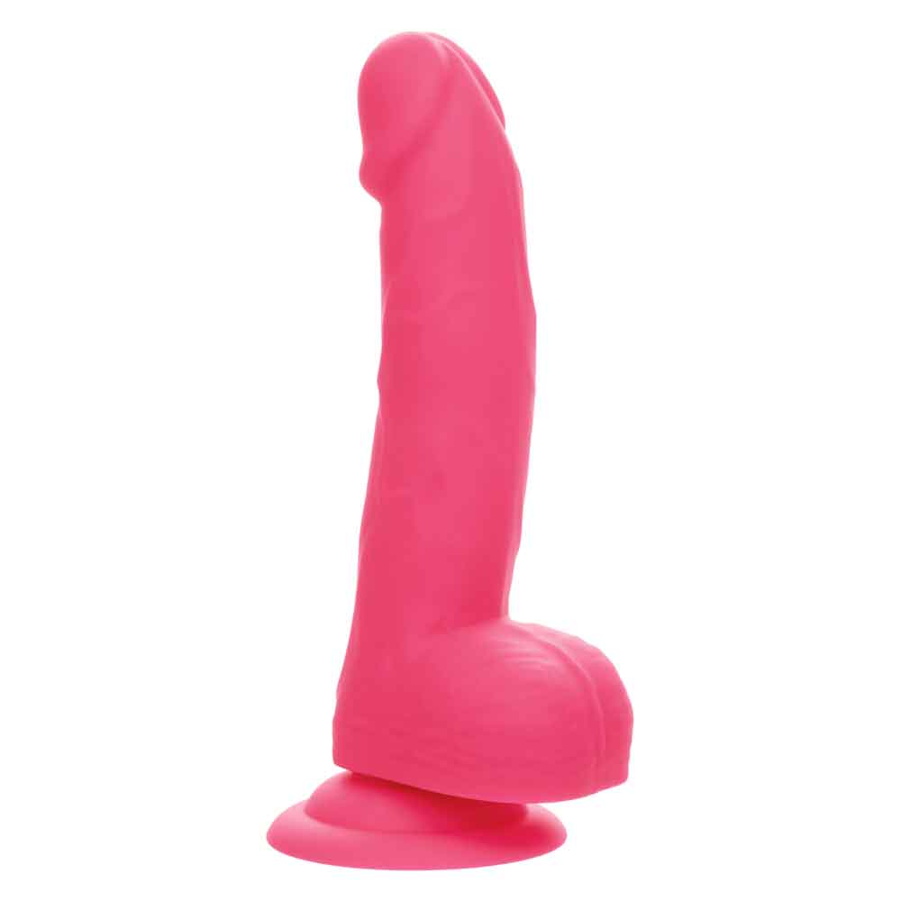 Neon Silicone Studs 6 Inch - Pink CalExotics